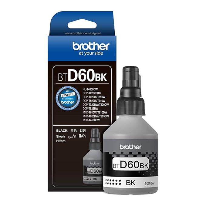 INK SET (BROTHER) USE WITH ( DCP-T220, DCP-T226, DCP-T420W, DCP-T426W, DCP-T520W, DCP-T525W, DCP-T820DW, MFC-T920DW, DCP-T310, DCP-T510W,DCP-T710W,MFC-T910DW, HL-T4000DW, MFC-T4500DW) - image 2